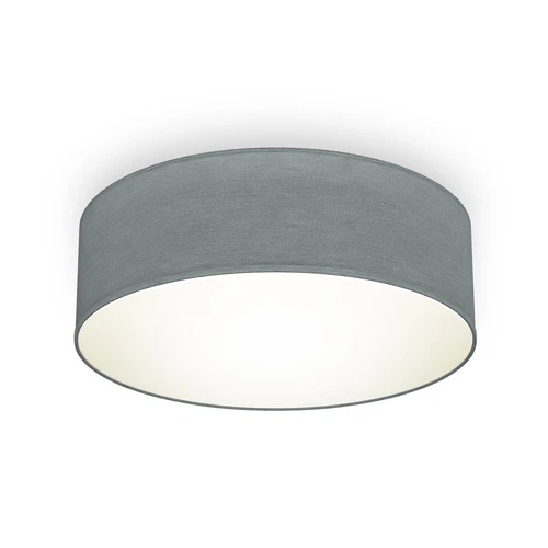 Deckenlampe Stoff grau Textil Lampenschirm Deckenleuchte Wohnzimmer Schlafzimmer - Bild 1 von 9