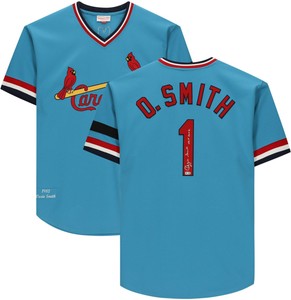 ozzie smith signed jersey