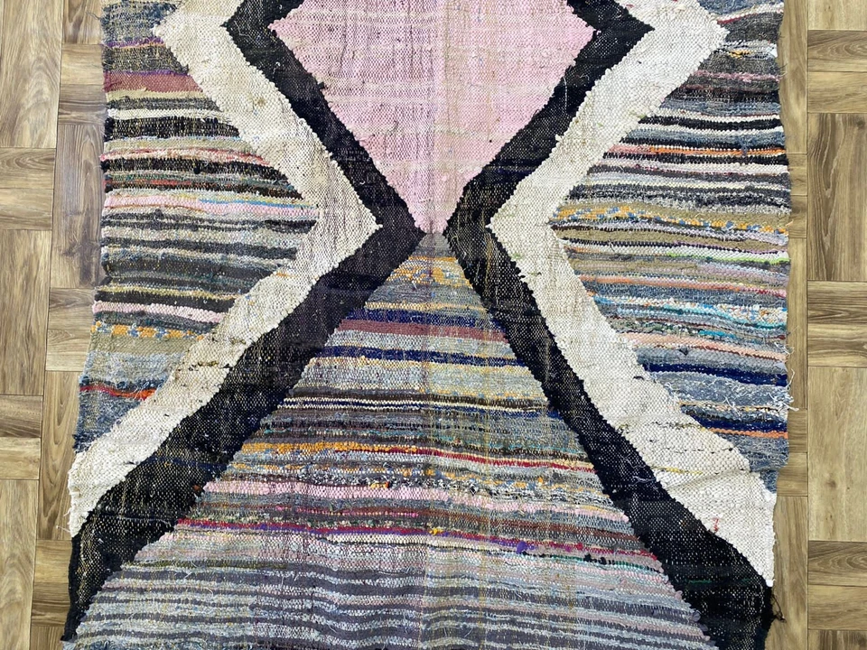 Solid Moroccan Premium Unique Runner Living Room Rug Shaggy Natural Area 4x7 ft - Image 4 of 4