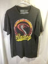 Shelby Cobra Racing Gray Large Cotton Blend Officially Licensed T Shirt T20