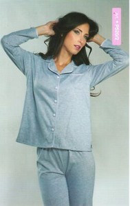 Pigiama Donna Ragazza Aperto Cotone Melange Marca Prima Rosa Art P520 2 Ebay