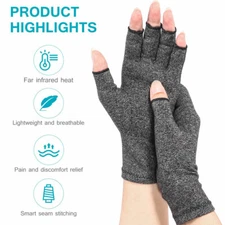 2-Pack Compression Arthritis Gloves Relieve Rheumatoid Pains Ease Muscle Tension
