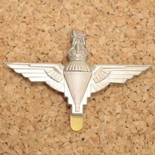 Replica British Para Reg Kings Crown Cap Badge Parachute Regiment beret Badge...