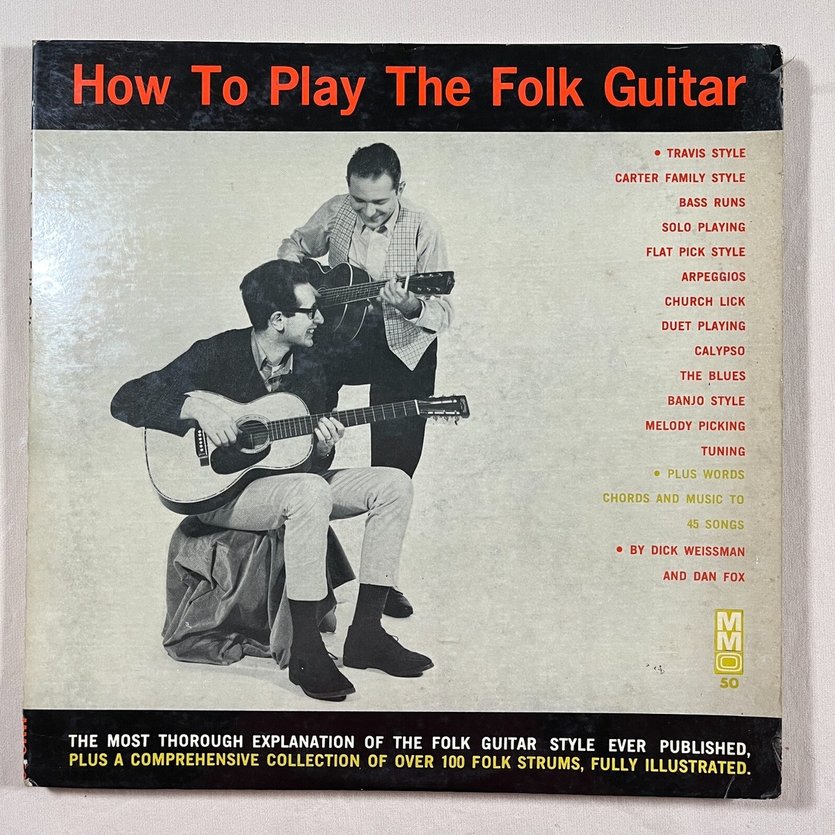 DICK WEISSMAN/DAN FOX How To Play The Folk Guitar 1967 Music Minus