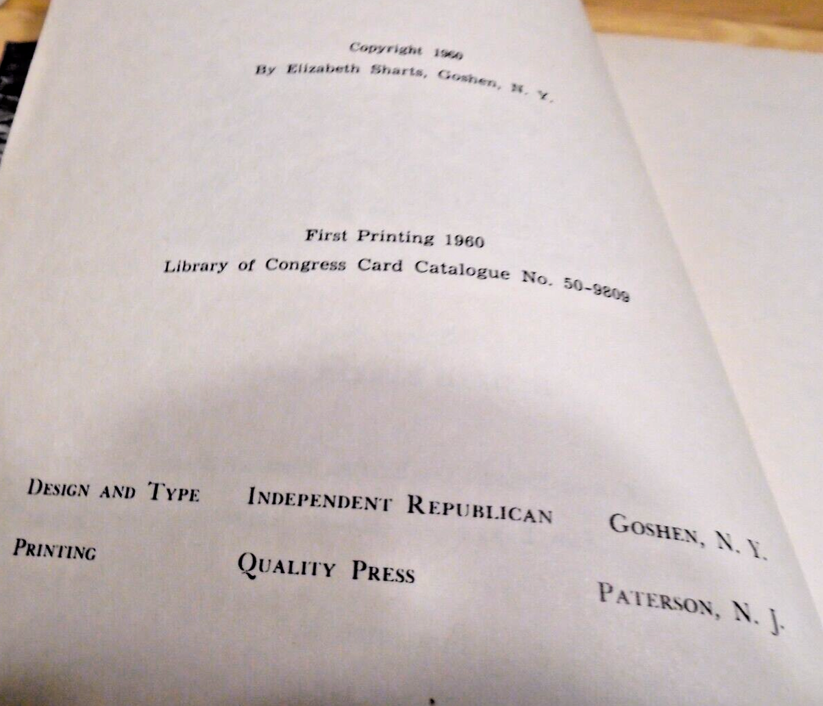 LAND of GOSHEN then and now Rare 1960 Genealogy Goshen, New York 1st ed