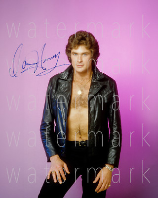 David Hasselhoff signed 8X10 photo picture poster wall art autograph RP