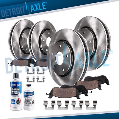 Front & Rear Rotors Ceramic Brake Pads for Buick Regal LaCrosse Chevrolet Malibu