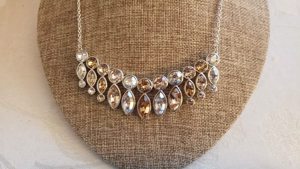 Swarovski crystal hotsell necklace ebay