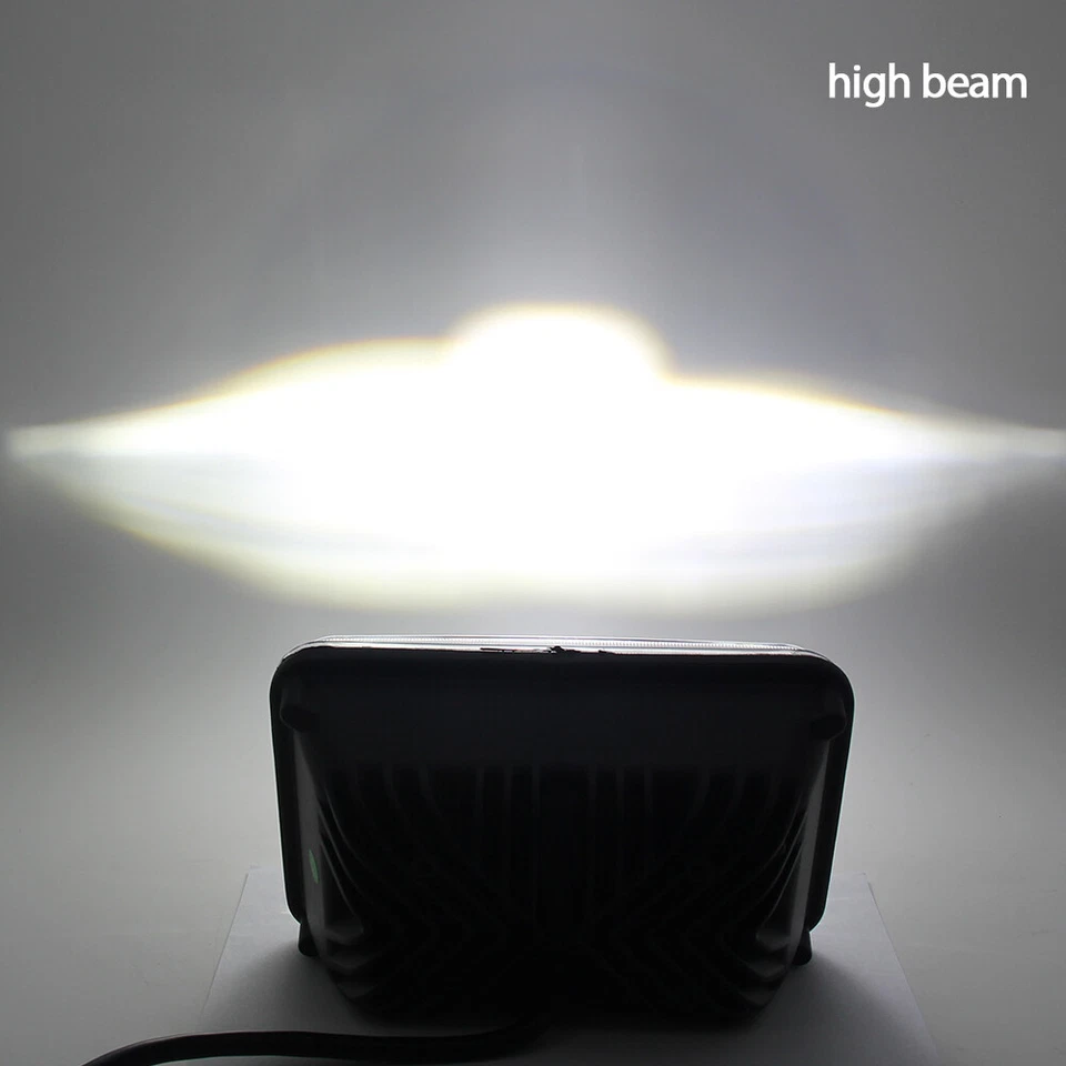 Faros LED de 4x6 pulgadas haz sellado alto/bajo rojo para Ford CL9000 CLT9000 1981-1991 Foto 2 de 4