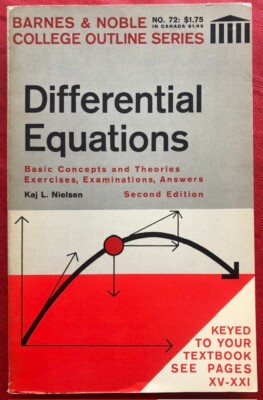 Differential Equations [Barnes & Noble College Outline Series]