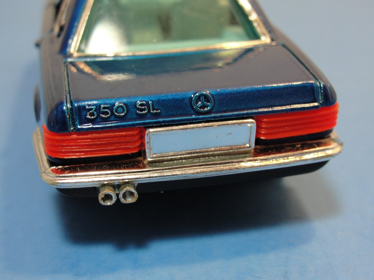 Vintage Corgi Toys No. 393 Blue Mercedes Benz 350SL