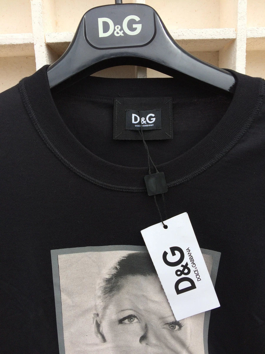 NEW D G dolce gabbana t shirt printed Greta Grabo collection 90 s Vintage