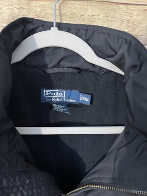 Ralph Lauren Polo Vintage Men's Black Jacket Size XXL RN