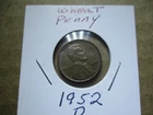 Wheat penny, 1952-D, Hard to find date for your collection. #41