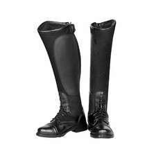 TuffRider Ladies Alpine Quilted Field Boots Synthetic Leather Size 9.5 R 3057