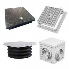 Schachtabdeckung mit Rahmen Revisionschacht Schacht/Abdeckplatte Schachtdeckel