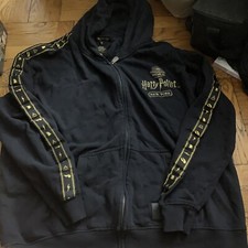 Harry Potter Wizarding World New York Black Hoodie XL Gold Book Musical Cursed