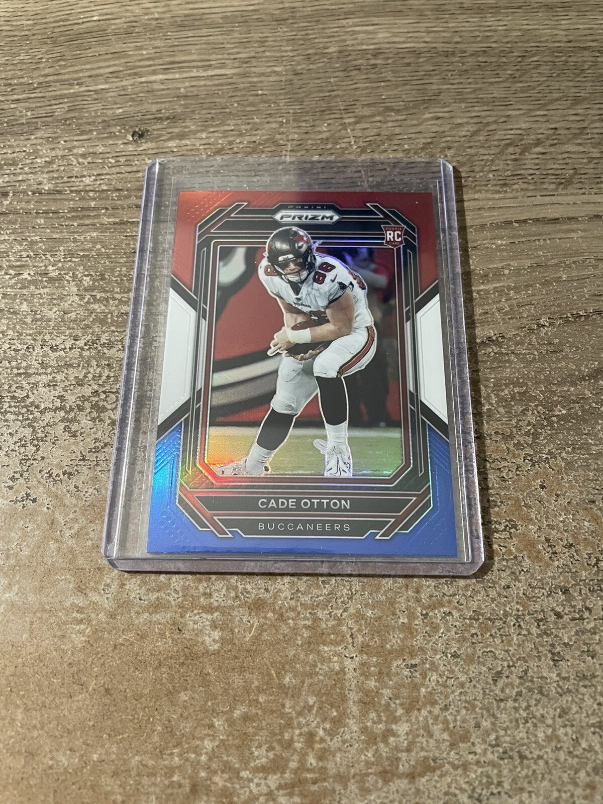 2022 Panini Prizm Red White Blue Cade Otton Rookie Tampa Bay Buccaneers #362