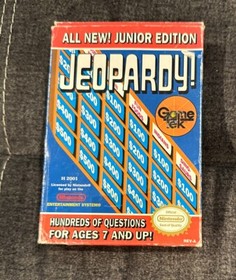 Jeopardy Junior Edition Nintendo NES ~ In Original Box! ~ Fast Shipping! ~ LQQK
