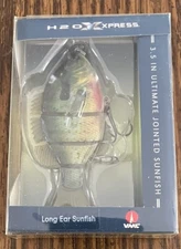 H20 Xpress 3.5” Jointed Long Ear Sunfish Lure Bait 3D Eyes Live Swimming New