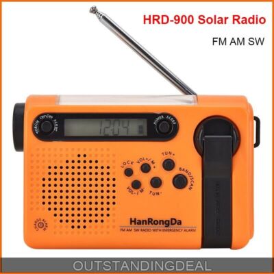 HRD-900   Radio Full Band Radio FM AM SW Radio w/ Emergency Alarm Flashlight #F1
