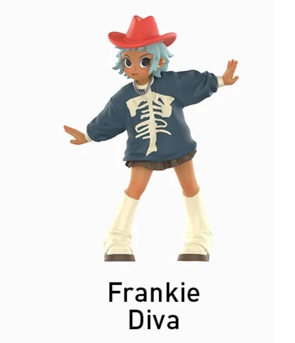Frankie：Diva POPMART Peach Riot Rise Up POP MART Peach Riot Rise Up Series Figure Frankie Diva New