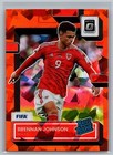 Brennan Johnson 2022-23 Donruss OPTIC ORANGE CRACKED ICE #192 Soccer Card RC