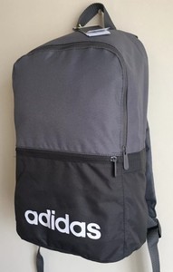 grey adidas school bag