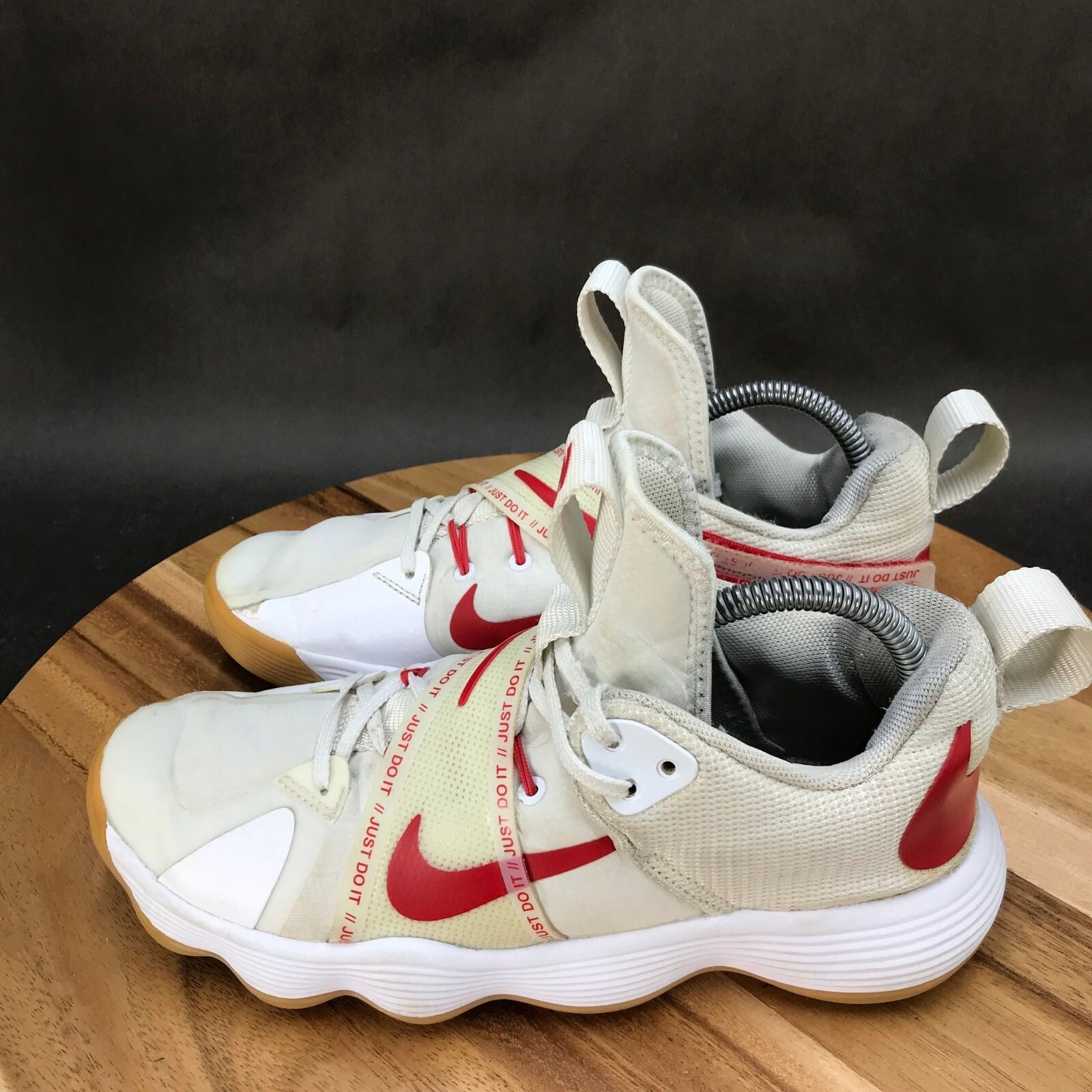 Nike React Hyperset SE White Red Volleyball Shoes Lac… Gem