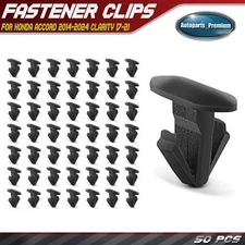 50Pcs Nylon Weatherstrip Retainer Clip Fastener Rivet for Honda Accord Clarity