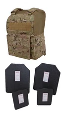 Tactical Scorpion Gear Body Armor Muircat Carrier + Level IIIA Plates Multicam