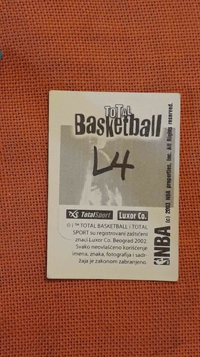 RARE 2002 2003 Total Basketball NBA 02 03 Luxor PICK ANY STICKER - Picture 7 of 251