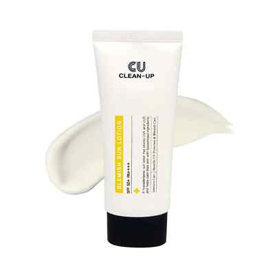 CUSKIN CU Clean-Up Blemish Sun Lotion 60ml - LSF50+/PA++++ - K-Beauty