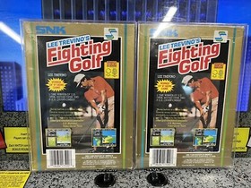 Lot of 2: 1988 NES Lee Trevino's Fighting Golf CIB Round & Oval Nintendo SOQ
