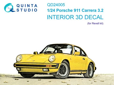 FÜNFTES STUDIO Quinta Studio 1/24 Porsche 911 Carrera 3.2 3D-gedruckt & farbig...