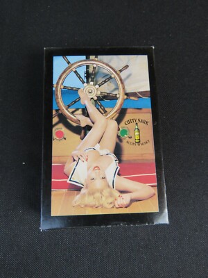 Full Deck Playing Cards, ''Cutty Sark'' Scots Whiskey Pin-Up Ship Wheel, 2000