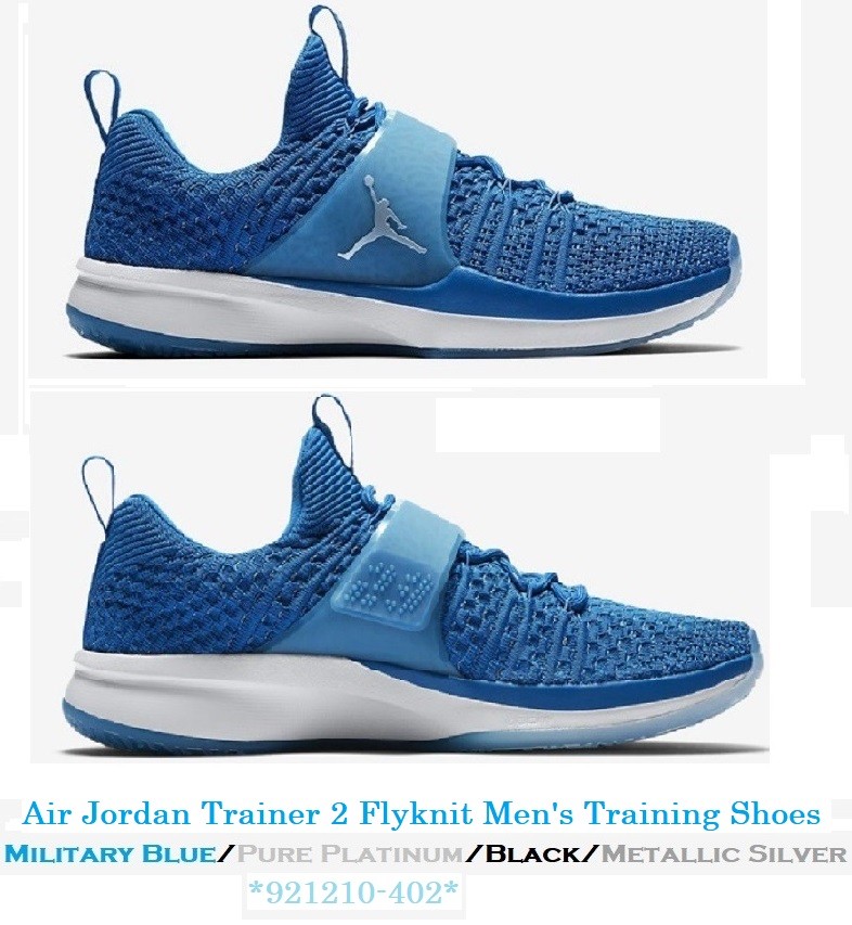 Nike air jordan trainer 2 blu Uomo flyknit taglia 10 (usa) bnib 921210-402 Nike air jordan trainer 2 blu Uomo flyknit taglia 10 (usa) bnib 921210-402
