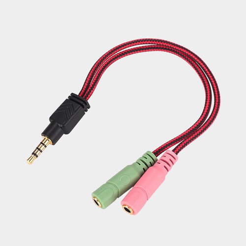 Pc Headset Splitter Kabel Kopfhörer Und Mikrofon Jack Audio Splitter - Bild 12 von 12