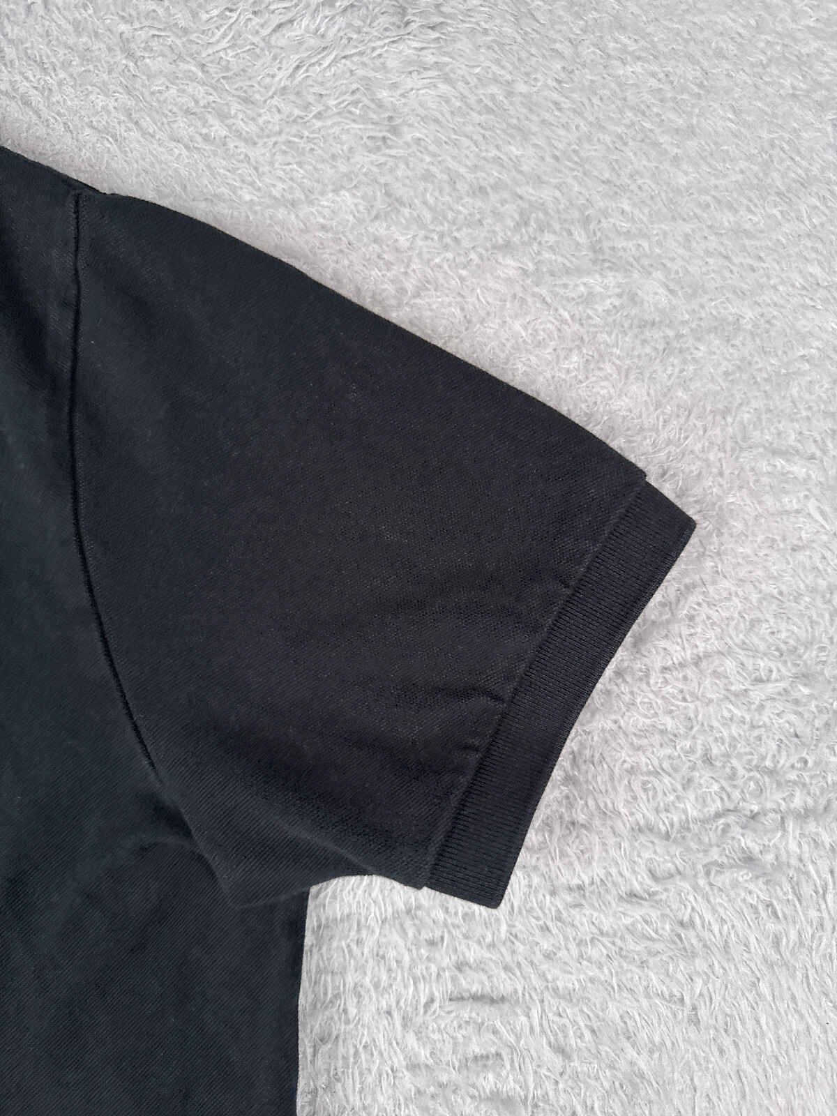 Polo Ralph Lauren Camicia Uomo Grande Nera Pony Golf 100% Cotone Jersey Tessuto