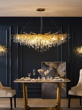 Round/Oval LED luxury dining living room hang...