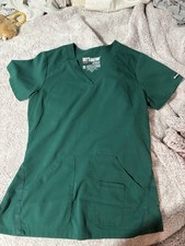 Grey's Anatomy by Barco Women's Green Scrub Set S V-Neck Top Drawstring Pants