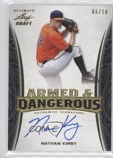 2015 Leaf Ultimate Draft Gold Etched Foil 6/10 Nathan Kirby #AD-NK1 Auto 4z4