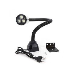 6W Flexible LED Light CNC Lathe Machine Work Lamp with Fixed Base Bilayer Tube