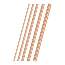 5-Pack Copper round Rod 2,3,4,5,6Mm Dia. 100Mm Length T2 Stock Solid Copper Rod