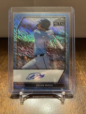 2026 LEAF METAL DRAFT BASEBALL DEAN MOSS PLATINUM SHIMMER AUTO 7/8