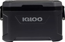 Igloo 52 Quart Latitude Blue Ice Chest Cooler Black