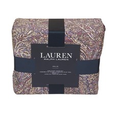 Lauren Ralph Lauren Hallie King Duvet Cover Set 100 Cotton Paisley 2 King Shams