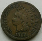 US 1882 Indian Head Cent  **