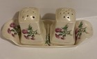 Rare VTG Royal Winton Grimwades Purple  Scotch Thistle Salt Pepper Shakers &Tray — photo 2