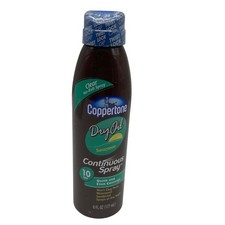 Coppertone Dry Oil Sunscreen Continuous Spray SPF 10 6oz New Discontinued 3.67 per gallon